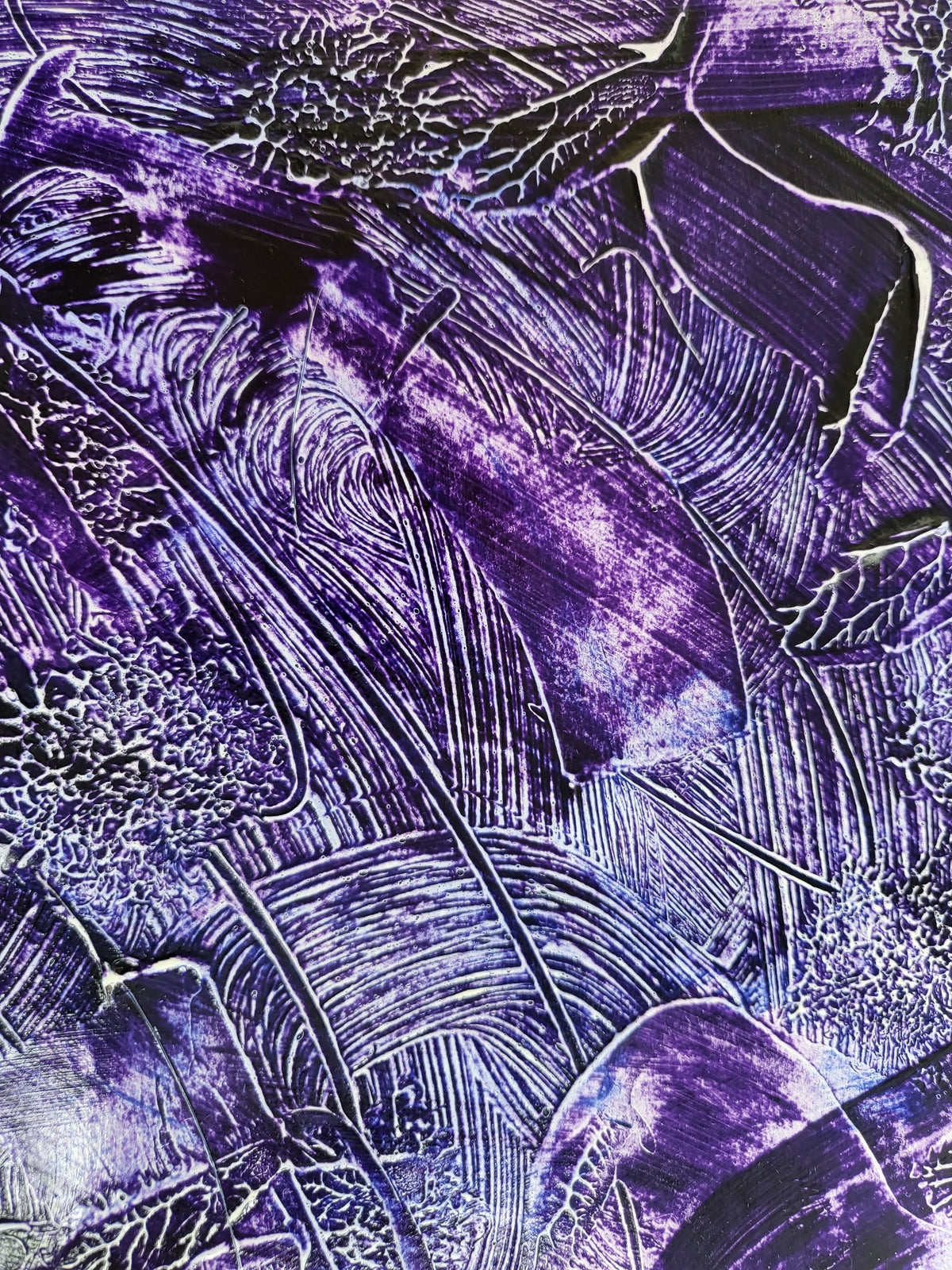 Unikat – Acrylmalerei Nr. 2023/86 "Kunst und Inspiration der Seele in Lila" – JüttnerArt-Collection
