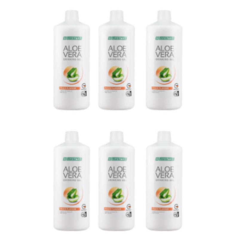 Aloe Vera Drinking Gel Peach-Pfirsich 6er Set 6000 ml