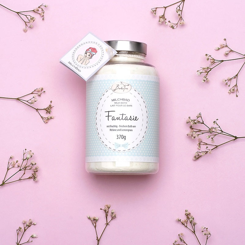 Milchbad Fantasie - Fruchtiger Badezusatz zum Entspannen 370 g