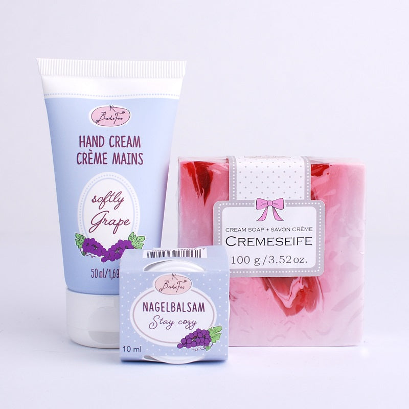 Stay Cozy Geschenkbox - lieblicher Duft nach Trauben