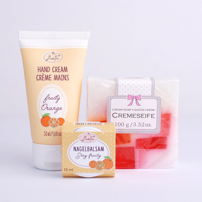 Stay Fruity Geschenkbox mit frischem Orangenduft