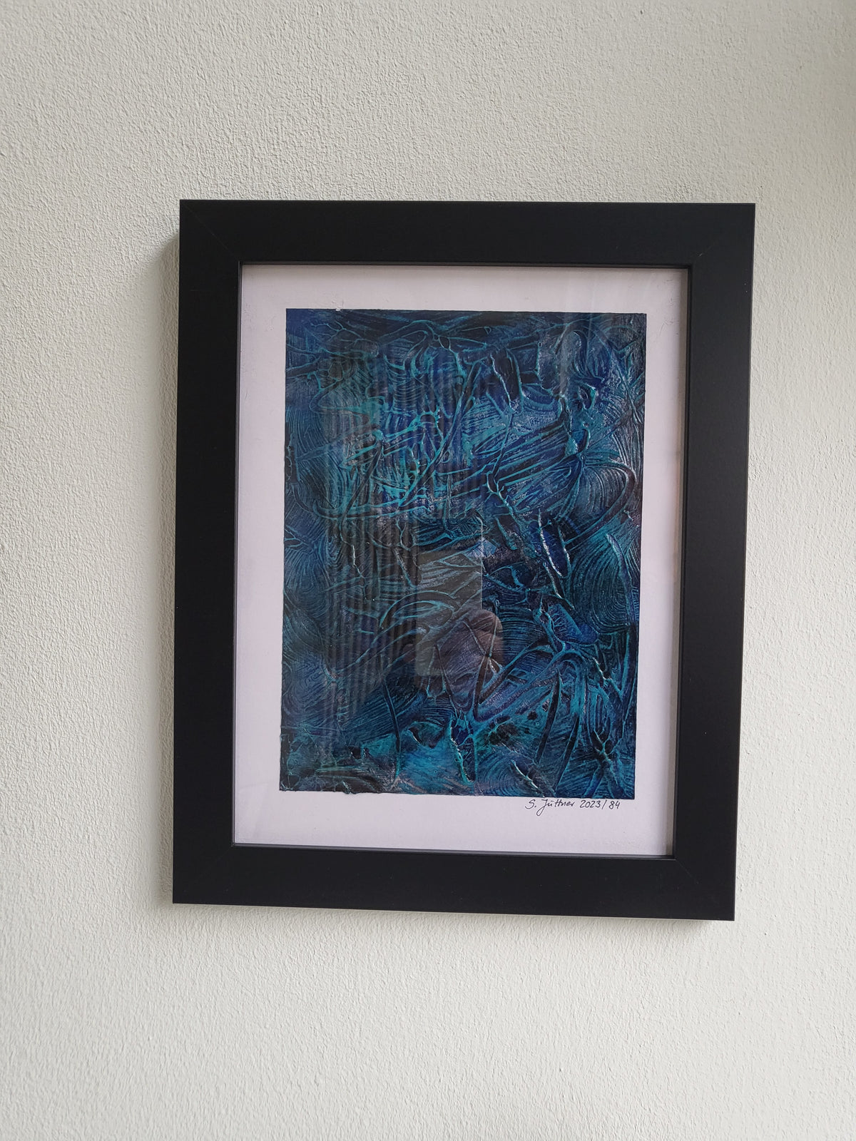 Unikat – Acrylmalerei Nr. 2023/84 "Kunst und Inspiration der Seele in Blau" – JüttnerArt-Collection