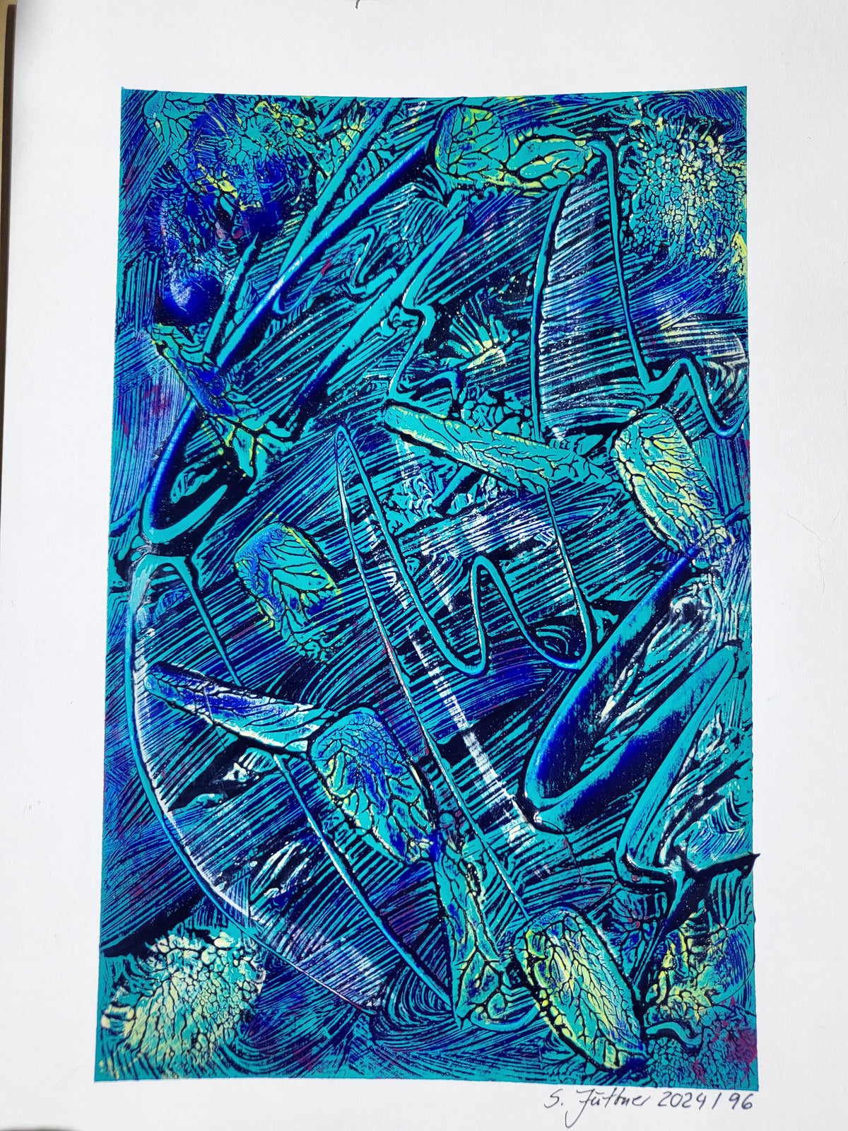 Unikat – Acrylmalerei Nr. 2024/96 "Kunst und Inspiration der Seele zum Träumen" – Jüttner-Art-Collection