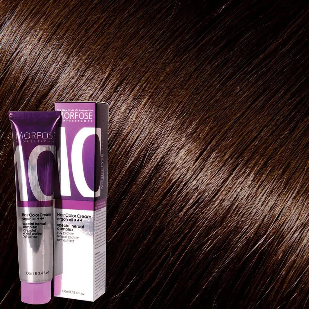 Morfose - Hair Color Cream 10 Argan Oil 100 ml / Brown