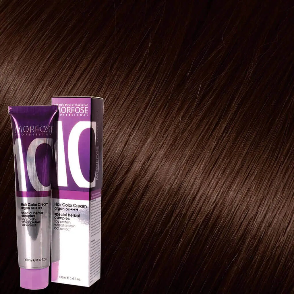 Morfose - Hair Color Cream 10 Argan Oil 100 ml / Brown