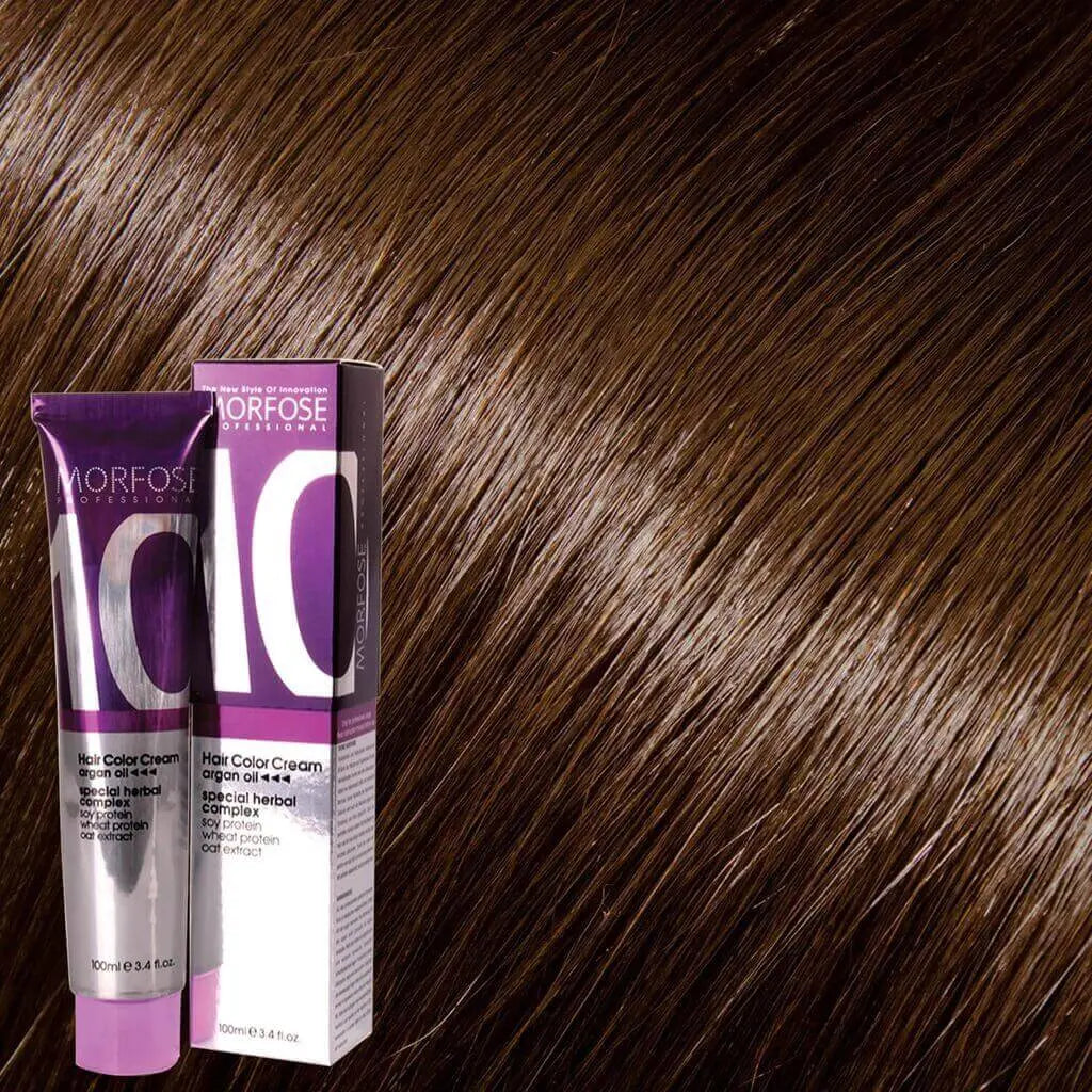 Morfose - Hair Color Cream 10 Argan Oil 100 ml / Brown