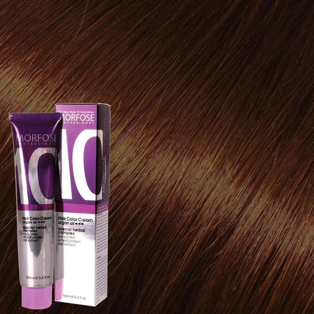 Morfose - Hair Color Cream 10 Argan Oil 100 ml / Brown