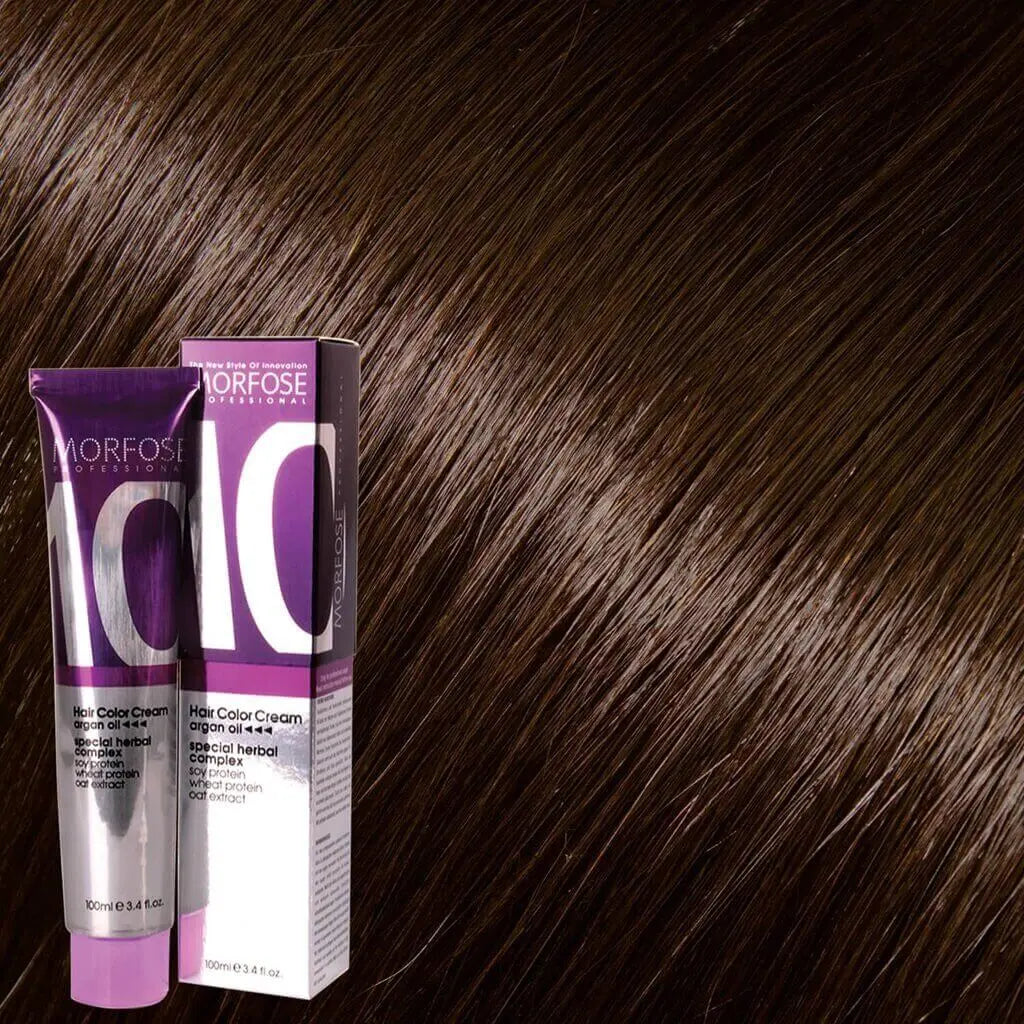 Morfose - Hair Color Cream 10 Argan Oil 100 ml / Brown