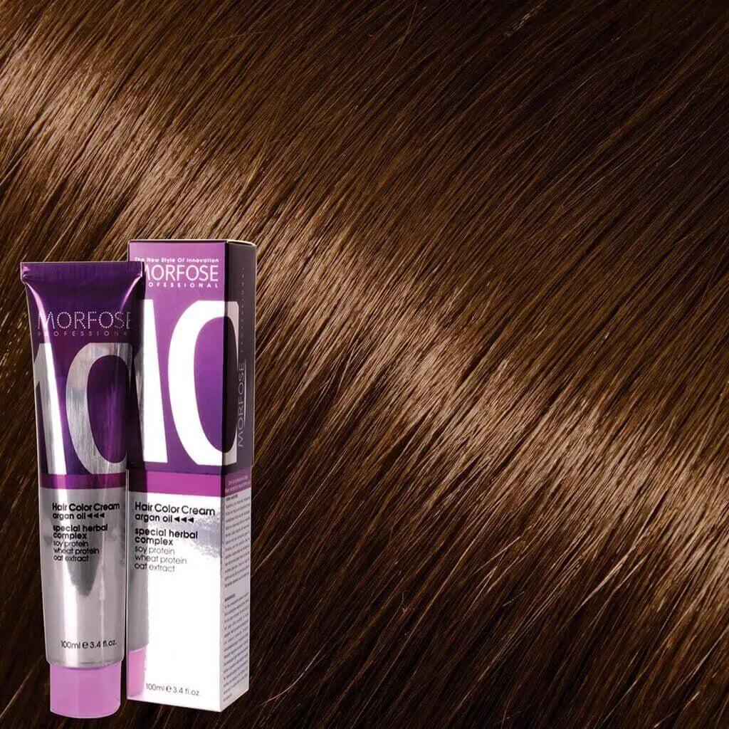 Morfose - Hair Color Cream 10 Argan Oil 100 ml / Brown