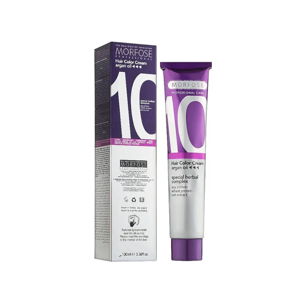 Morfose - Hair Color Cream 10 Argan Oil 100 ml / Intense Ash