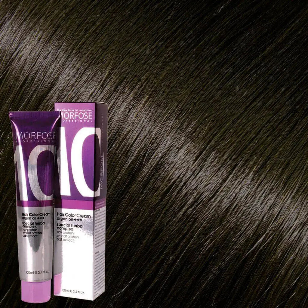 Morfose - Hair Color Cream 10 Argan Oil 100 ml / Brown