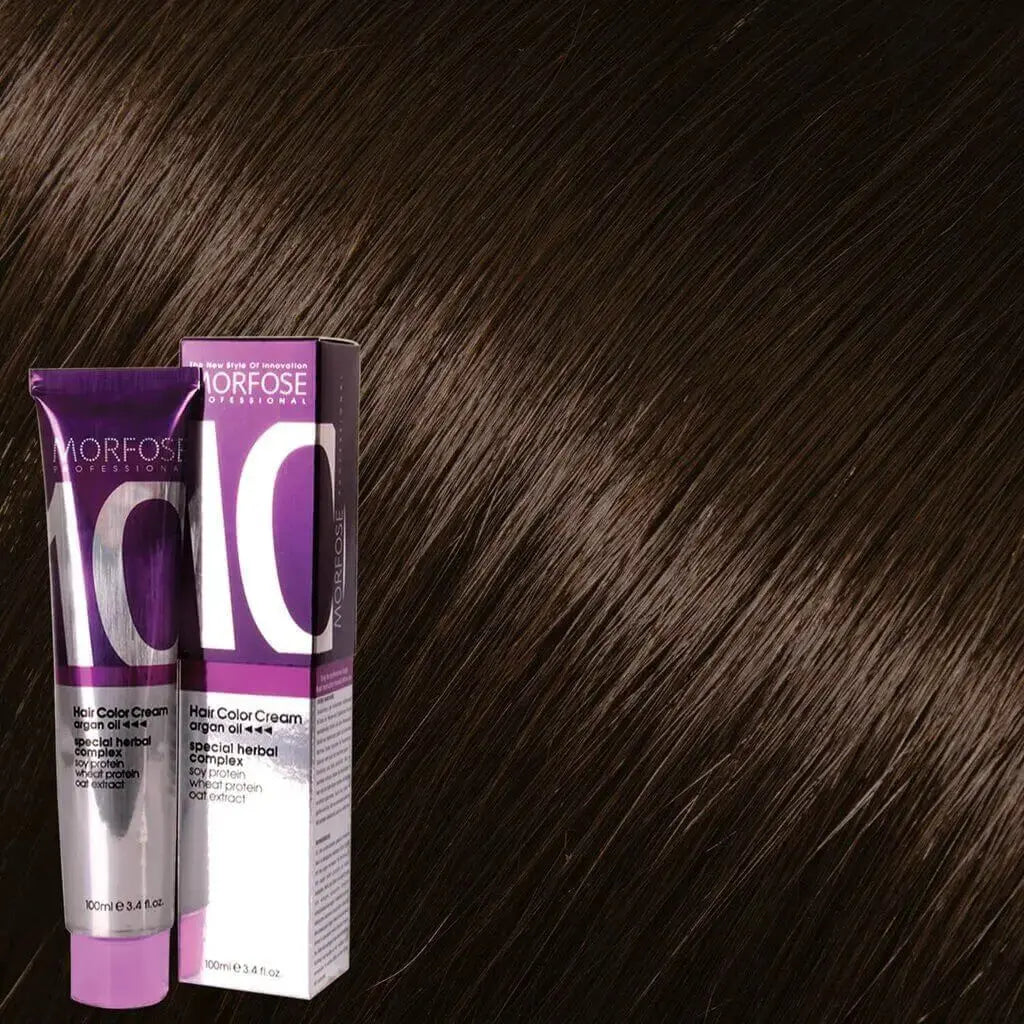 Morfose - Hair Color Cream 10 Argan Oil 100 ml / Brown