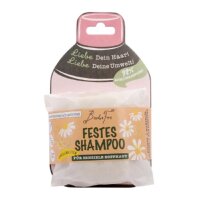 Solid shampoo with chamomile blossoms and pomegranate extract - sensitive scalp, vegan 80 g