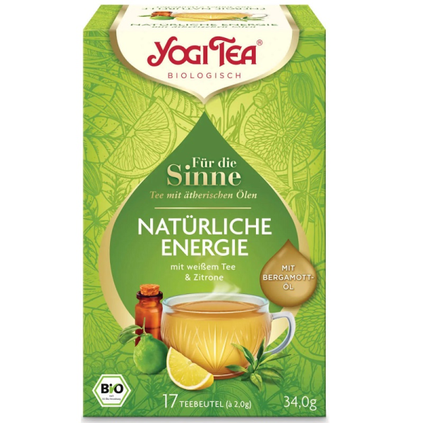 Yogi Tea Bio Für die Sinne - Natürliche Energie Teemischung 34 g