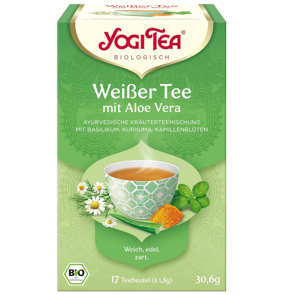 Yogi Tea Bio Weißer Tee mit Aloe Vera 30,6 g