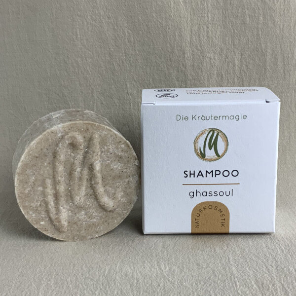 Shampoo Bar Ghassoul - Sweet Orange, Tonka and Amyris, vegan 75 g