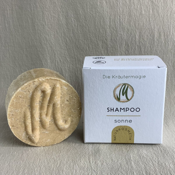 Solid shampoo sun - blood orange rose vanilla, vegan 75 g